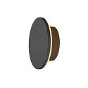 Luminaria de pared para exteriores D-RING S PHASE IP65, negro regulable