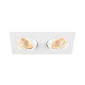 SLV Módulo LED NEW TRIA® 155 DOUBLE PHASE 38° redondo, juego de 2 13,6W 2x 640lm 3000K 38° CRI 90-100 regulable
