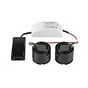 SLV Módulo LED NEW TRIA® 155 DOUBLE PHASE 38° redondo, juego de 2 13,6W 2x 640lm 3000K 38° CRI 90-100 regulable