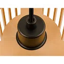 SLV pendant luminaire WUD - CYLINDRIC cylindrical E27 IP20, wood, black dimmable