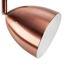 SLV 3-phase spot PARA CONE 14 swivelling, rotatable GU10 IP20, copper, lacquered dimmable