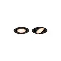 Luminaria empotrable UNIVERSAL DOWNLIGHT IP20 PHASE 38° giratorio, CCT Switch, multipower, con cable a través de