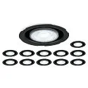 SLV Luz downlight UNIVERSAL DOWNLIGHT IP20 PHASE 38° giratorio, CCT Switch, juego de 12, con cable a través de
