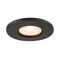 SLV Recubrimiento UNIVERSAL DOWNLIGHT IP65 redondo, rígido, cerrado, hermético, negro