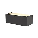 SLV Luminaria de pared CHROMBO - PHASE cuadrado IP20, negro regulable