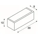 SLV Luminaria de pared CHROMBO - PHASE cuadrado IP20, negro regulable