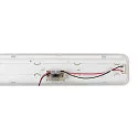 SLV Luminaria para locales húmedos WATERPROOF V 600 DALI controlable por DALI, con cable a través de IP66, gris regulable