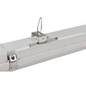 SLV Luminaria para locales húmedos WATERPROOF V 600 DALI controlable por DALI, con cable a través de IP66, gris regulable