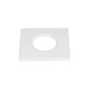 Recubrimiento UNIVERSAL DOWNLIGHT IP65 angular, rígido, cerrado, hermético, blanco
