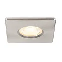 SLV Recubrimiento UNIVERSAL DOWNLIGHT IP65 angular, rígido, cerrado, hermético, cromo