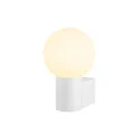 SLV wall luminaire VARYT round, without shade E14 IP44, white dimmable