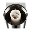 SLV wall luminaire VARYT round, without shade E14 IP44, chrome dimmable