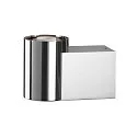 SLV wall luminaire VARYT round, without shade E14 IP44, chrome dimmable