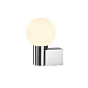 SLV wall luminaire VARYT round, without shade E14 IP44, chrome dimmable