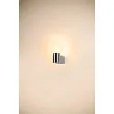 SLV wall luminaire VARYT round, without shade E14 IP44, chrome dimmable