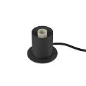 Luminaria de mesa VARYT redondo, sin pantalla E14, negro regulable