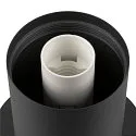 SLV table lamp VARYT round, without shade E14, black dimmable