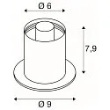 SLV table lamp VARYT round, without shade E14, black dimmable