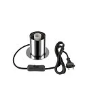 SLV table lamp VARYT round, without shade E14, chrome dimmable
