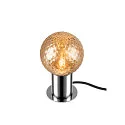 SLV table lamp VARYT round, without shade E14, chrome dimmable