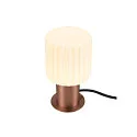 SLV table lamp VARYT round, without shade E14, copper dimmable