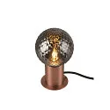 SLV table lamp VARYT round, without shade E14, copper dimmable