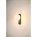 SLV Luminaria de pared SUN - PHASE angular G9 IP20, negro regulable
