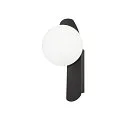 SLV Luminaria de pared SUN - PHASE redondo G9 IP20, negro regulable