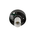 SLV Luminaria de techo SUN 20 redondo E27 IP20, negro regulable