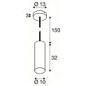 SLV Luminaria colgante ENOLA® E27 IP20, regulable