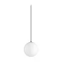 SLV Luminaria colgante SUN 30 con cable abierto, en forma de bala E27 IP20, regulable
