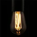 Filamento luminoso RUSIKA SOFT CAGE - PHASE ST64 claro E27 6W 2222K 330° regulable