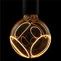 Lámpara LED GLOBE 125 2X SLANTING SOFT CURVE - SMOKEY - PHASE G125 mate E27 8W 400lm 1900K 330° CRI 90-100 regulable