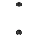 SLV Luminaria colgante LIGHT EYE® 90 GU10 IP20, negro regulable