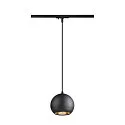 Luminaria colgante de 1 fase LIGHT EYE® 150 GU10 IP20, negro regulable