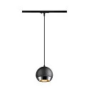 SLV Luminaria colgante de 1 fase LIGHT EYE® 150 GU10 IP20, negro regulable