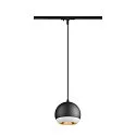 SLV Luminaria colgante de 1 fase LIGHT EYE® 150 GU10 IP20, negro regulable