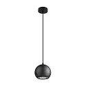 SLV Luminaria colgante LIGHT EYE® 150 GU10 IP20, negro regulable