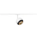 SLV Foco monofásico LIGHT EYE® 150 giratorio, giratorio GU10 IP20, blanco regulable