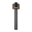 Luminaria de pie para exteriores PHOTONI CYL POLE 75 cilíndrico, resistente a los impactos E27 IP65, negro mate regulable