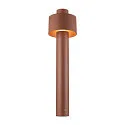 Luminaria de pie para exteriores PHOTONI CYL POLE 75 cilíndrico, resistente a los impactos E27 IP65, color oxidado regulable