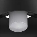 SLV Luminaria de techo para exteriores PHOTONI CYL cilíndrico, con espaciador E27 IP65, negro mate regulable