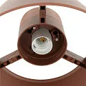 SLV Luminaria de techo para exteriores PHOTONI CYL cilíndrico, con espaciador E27 IP65, color oxidado regulable