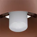 SLV Luminaria de techo para exteriores PHOTONI CYL cilíndrico, con espaciador E27 IP65, color oxidado regulable