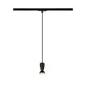 Luminaria colgante de 1 fase PURI 2.0 BASIC GU10 IP20, negro regulable