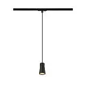 Luminaria colgante de 1 fase PURI 2.0 - CONE cónico GU10 IP20, negro regulable