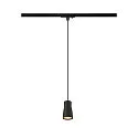 Luminaria colgante de 1 fase PURI 2.0 - DOME semicircular GU10 IP20, negro regulable