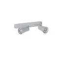 SLV Luminaria de pared y techo PURI 2.0 - CONE de 2 llamas, asimétrico GU10 IP20, gris regulable