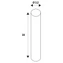 Segula Lámpara LED SOFT TUBE T300 - PHASE claro E27 8W 400lm 1900K 330° CRI 90-100 regulable