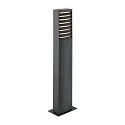 SLV outdoor floor lamp RASTERLYS POLE 70 square, with diffuser, sea-air resistant, arched IP65, anthracite dimmable